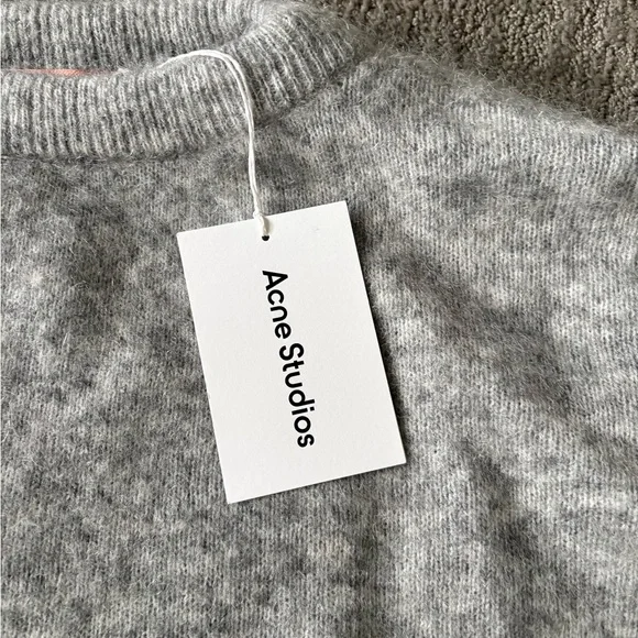Acne Studios Gray Women's Wool and Mohair Sweater